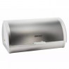 Кутия за хляб Kinghoff KH 3203, 39.5x28x18.5 см, Стомана, Полупрозрачен капак, Бял/сив