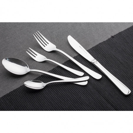 Комплект прибори за хранене Kinghoff KH 3509, 72 части, За 12 човека, Куфар, Неръждаема стомана, Сребрист