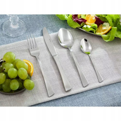 Комплект прибори за хранене Kinghoff KH 3520, 72 части, За 12 човека, Куфар, Неръждаема стомана, Сребрист