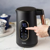 Електрическа кана Klausberg KB 7892, 2200W, 1.7 л, 13 настройки, 4 програми, LED дисплей, Въртяща се основа, Черен/Розово злато