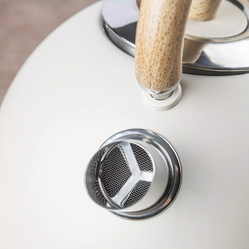 Електрическа кана с термометър Klausberg KB 7906, 2200W, 1.8 л, Индикатор за нивото на водата, Защита от прегряване, Крема