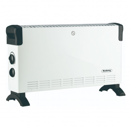 Конвектор за под Rosberg R51974F, 2000W, 3 степени, Автоматично изключване, Защита от прегряване, Термостат, Бял