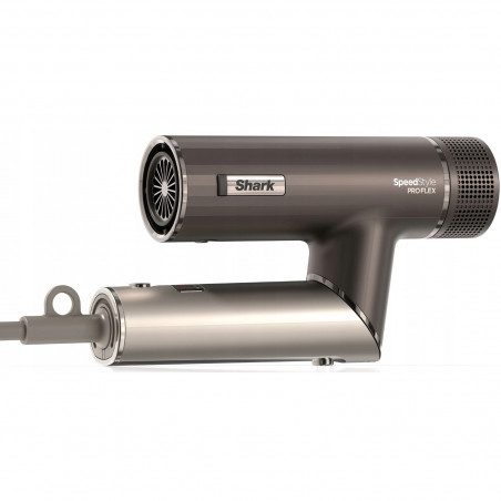 Сешоар 4в1 Shark SpeedStyle Pro FLEX HD542EU, 1750W, 4 темп. настройки, 3 скорости, Студен въздух, Йонизация, Защита на скалпа, Мока сребрист