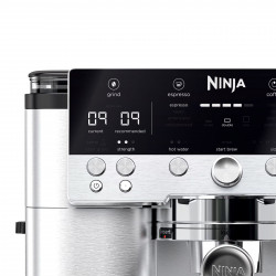 Кафеавтомат 3в1 Ninja Luxe Café Premier ES601EU, 1650W, 15 bar, 2 л, Barista Assist, Режим гореща вода, 4 режима, 3 темп. настройки, Инокс/черен