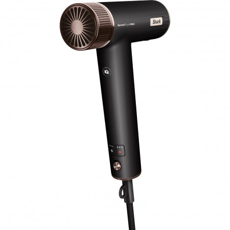 Сешоар Shark SpeedStyle Pro HD752EU, 1750W, 3 скорости, 4 темп. настройки, Автоматично настройване на темп и въздушен поток, Йонизация, Cool Shot, 5 приставки, Черен