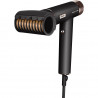 Сешоар Shark SpeedStyle Pro HD752EU, 1750W, 3 скорости, 4 темп. настройки, Автоматично настройване на темп и въздушен поток, Йонизация, Cool Shot, 5 приставки, Черен