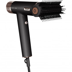 Сешоар Shark SpeedStyle Pro HD752EU, 1750W, 3 скорости, 4 темп. настройки, Автоматично настройване на темп и въздушен поток, Йонизация, Cool Shot, 5 приставки, Черен