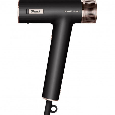 Сешоар Shark SpeedStyle Pro HD752EU, 1750W, 3 скорости, 4 темп. настройки, Автоматично настройване на темп и въздушен поток, Йонизация, Cool Shot, 5 приставки, Черен