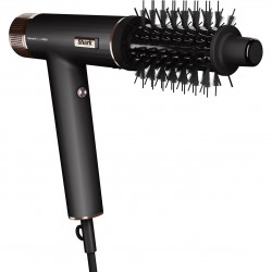 Сешоар Shark SpeedStyle Pro HD752EU, 1750W, 3 скорости, 4 темп. настройки, Автоматично настройване на темп и въздушен поток, Йонизация, Cool Shot, 5 приставки, Черен