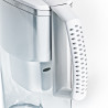 Кана за вода с филтър Aquaselect B18, 2.5 л, Неплъзгаща се основа, Филтър с йонообменни смоли и активен въглен, Бял