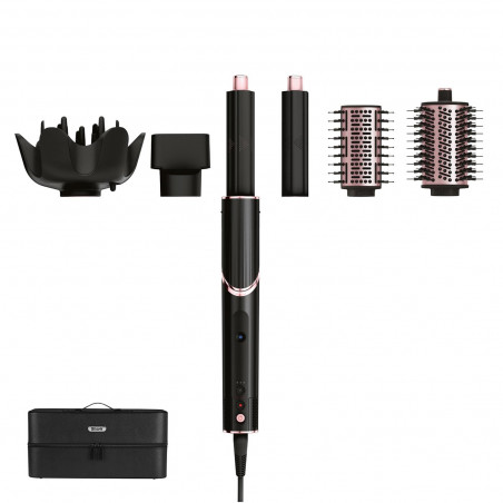 Маша за коса и сешоар 5в1 Shark FlexStyle HD440EU, 1400W, 3 скорости, 4 темп. настройки, Coanda, Топлинна защита, Cool Shot, Черен/розово злато