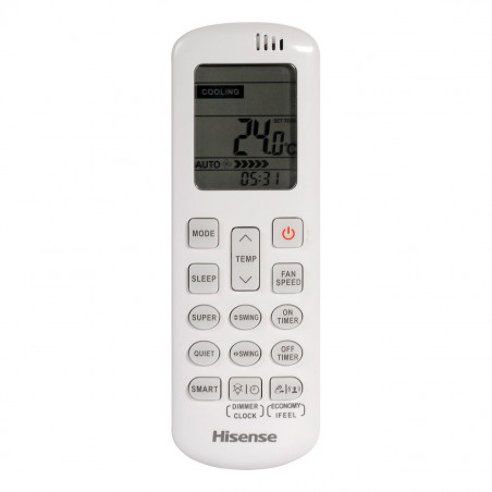 Инверторен климатик Hisense Energy SE KA50BS0E, 18000 BTU, 28 м2, А++/А++, Wi-Fi, Гласово управление, Бял