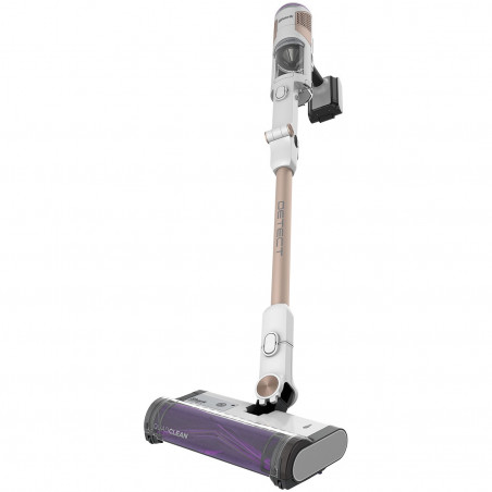 Вертикална прахосмукачка Shark IW3612EUT, 240W, 0.42 л, 3 режима, 3 настройки, 3 приставки, Сензори за откриване на невидими замърсявания, LED, До 60 мин автономия, Бял/златист