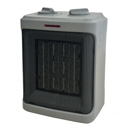 Керамична вентилаторна печка Oliver Voltz OV51970H, 1500W, 3 режима, 2 темп. настройки, Термостат, Защита при преобръщане, Сив