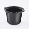 Уред за бавно готвене Slow Cooker Russell Hobbs Compact Home 25570-56, 145W, 2 л, 3 темп. настройки, Керамичен съд, Без BPA и PFAS, Черен/инокс
