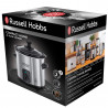 Уред за бавно готвене Slow Cooker Russell Hobbs Compact Home 25570-56, 145W, 2 л, 3 темп. настройки, Керамичен съд, Без BPA и PFAS, Черен/инокс