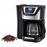 Кафемашина с вградена мелачка Russell Hobbs Victory Grind & Brew 22000-56, 1025W, 1.5 л, 250 гр, 12 чаши, Таймер, Вграден филтър, Черен/инокс