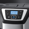 Кафемашина с вградена мелачка Russell Hobbs Victory Grind & Brew 22000-56, 1025W, 1.5 л, 250 гр, 12 чаши, Таймер, Вграден филтър, Черен/инокс