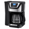 Кафемашина с вградена мелачка Russell Hobbs Victory Grind & Brew 22000-56, 1025W, 1.5 л, 250 гр, 12 чаши, Таймер, Вграден филтър, Черен/инокс