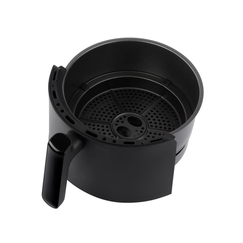Фритюрник с горещ въздух Russell Hobbs SatisFry Panoramic 27420-56, 1650W, 5.5 л, 10 програми, Дигитален LED дисплей, Термостат, Таймер, Черен