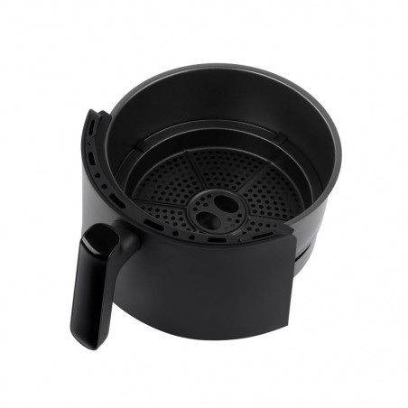 Фритюрник с горещ въздух Russell Hobbs SatisFry Panoramic 27420-56, 1650W, 5.5 л, 10 програми, Дигитален LED дисплей, Термостат, Таймер, Черен