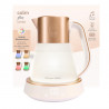 Електрическа кана Russell Hobbs Calm Kettle 27450-70, 2400W, 1.7 л, 40-100°C, Quiet Boil, Сензорни бутони, Звукови сигнали, 6 променящи се цветове, Защити, Без BPA и PFAS, Бял/златист