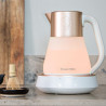 Електрическа кана Russell Hobbs Calm Kettle 27450-70, 2400W, 1.7 л, 40-100°C, Quiet Boil, Сензорни бутони, Звукови сигнали, 6 променящи се цветове, Защити, Без BPA и PFAS, Бял/златист