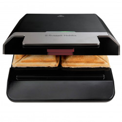 Сандвич тостер Russell Hobbs Creations 26800-56, 750W, 4 филии, Незалепващи плочи, Бързо загряване, Индикатори, Черен/инокс
