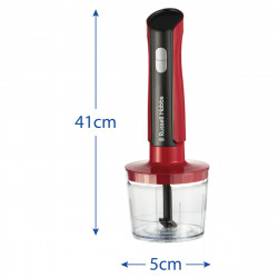 Блендер 3в1 Russell Hobbs Desire 27140-56, 500W, 600+500 мл, 2 скорости + пулс, Неръждаема стомана, Без BPA, Червен
