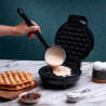Гофретник бъбъл Rosberg R51442H, 1000W, Bubble гофрета, Незалепващ, Черен