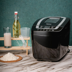 Хлебопекарна Oliver Voltz OV51446B, 800W, 12 програми, LCD дисплей, Таймер, Черен
