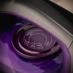 Ютия Oliver Voltz OV51050E, 2400W, 220 ml, Самопочистване, Сухо гладене, Лилав/Черен