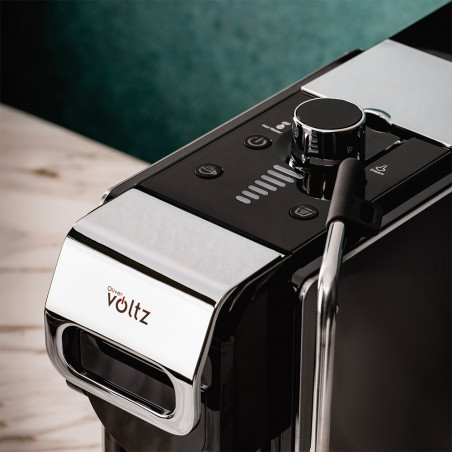Еспресо машина за мляно кафе и капсули 8в1 Oliver Voltz OV51171N8M, 1450W, 1 л, 5 адаптера, 19 bar, Черен