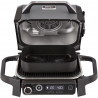 Електрическа скара опушвач Ninja OG701EU, 2400W, До 260C, Вътрепно аминово керамично покритие, Woodfire, Сив