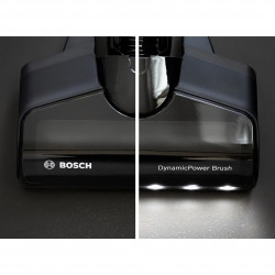Вертикална прахосмукачка Bosch Unlimited 7 BBS711W, 300 мл, TurboSpin мотор, LED светлини, Автономия 40 минути, Бял/Черен