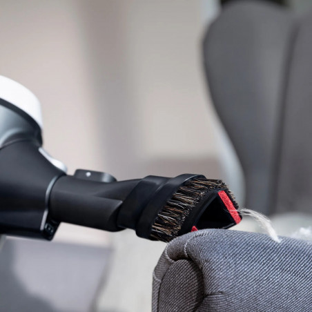 Вертикална прахосмукачка Bosch Unlimited 7 BBS711W, 300 мл, TurboSpin мотор, LED светлини, Автономия 40 минути, Бял/Черен