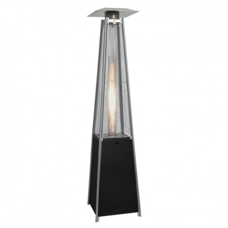 Газова печка за отопление тип пирамида ELITE ODRGH-1303GR, 13 kW, 35 м2, Пиезо запалване, Защита при накланяне, Колелца, Черен/сив