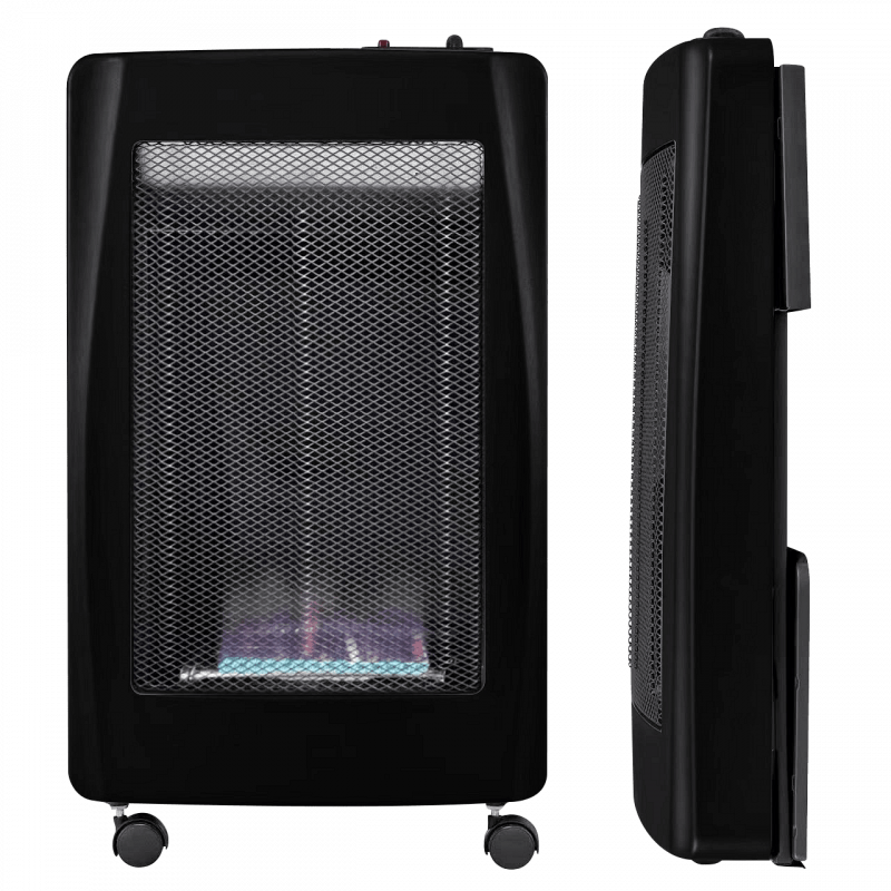 Газова печка ELITE EBF-1362, 3.8 kW, 35 м2, 327 g/h, 2 степени, Сензор за кислород ODS, Защита при накланяне, Пиезо запалване, Черен
