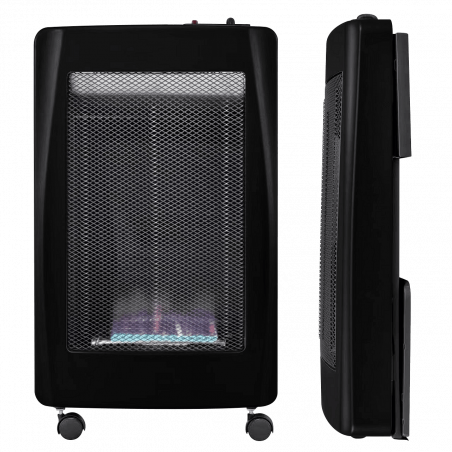 Газова печка ELITE EBF-1362, 3.8 kW, 35 м2, 327 g/h, 2 степени, Сензор за кислород ODS, Защита при накланяне, Пиезо запалване, Черен