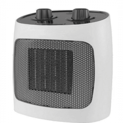 Керамична печка за отопление ELITE ECH-1373, 2000W, До 20 м2, 2 режима, Светлинен индикатор, Защита срещу преобръщане, Бял/черен