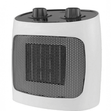 Керамична печка за отопление ELITE ECH-1373, 2000W, До 20 м2, 2 режима, Светлинен индикатор, Защита срещу преобръщане, Бял/черен