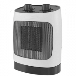 Керамична печка за отопление ELITE ECH-1374, 2000W, До 20 м2, 2 степени, Осцилация, Светлинен индикатор, Защита срещу преобръщане, Бял/черен