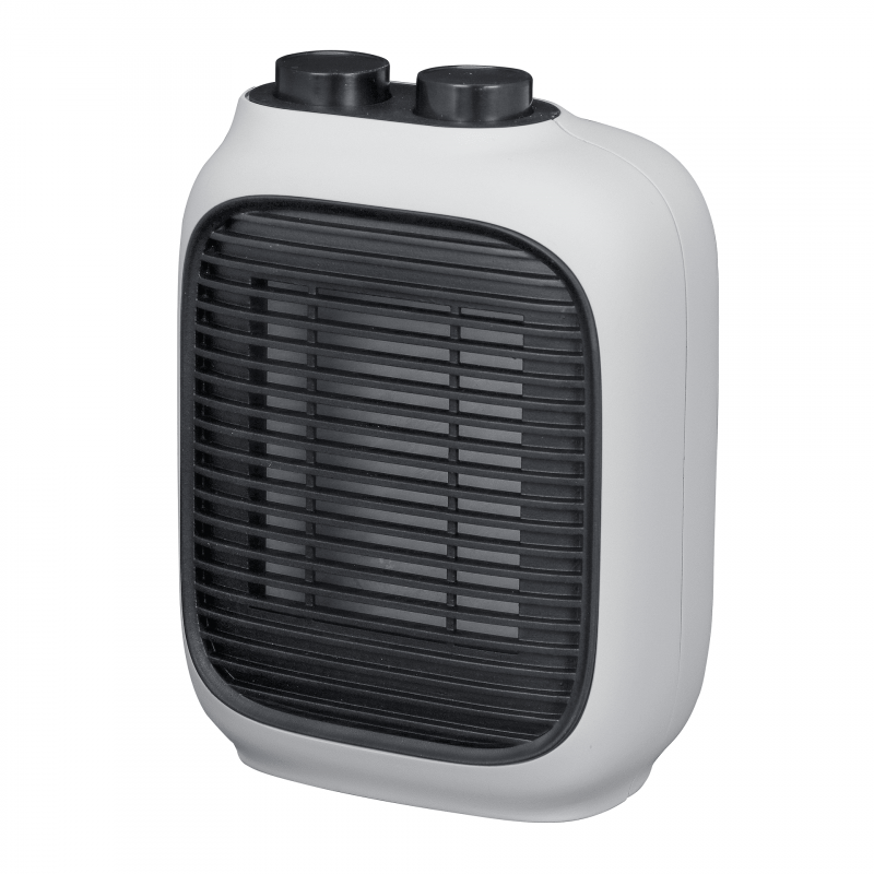 Вентилаторна печка ELITE EFH-1382, 1500W, 15 м2, Защита от прегряване, Регулируем термостат, Сгъваеми крачета, Бял/черен