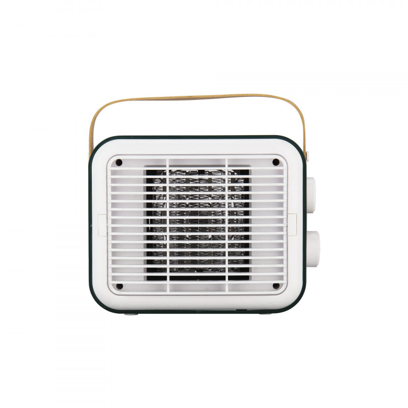 Вентилаторна печка ELITE EFHR-1383 Ретро, 1500W, До 15 м2, PTC нагревател, 3 степени, Защита при преобръщане, Бял/горчица