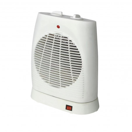 Вентилаторна печка ELITE EFH-1386, 2000W, До 20 м2, 3 степени, Термостат, Защита при преобръщане, Бял