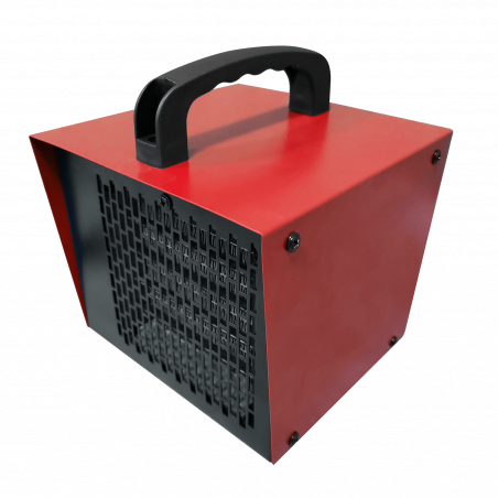 Вентилаторна печка ELITE EIH-1394, 2500W, 22 м2, 118 m³/h, Функция за охлаждане, Регулируем термостат, PTC, Червен