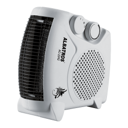 Вентилаторна печка ALBATROS AC-22A2, 2000W, 20 м2, 3 режима, LED индикатор, Хоризонтална/вертикална, Дръжка, Бял/черен