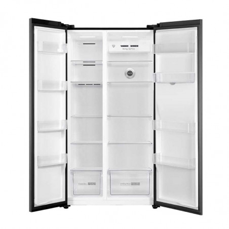 Хладилник Muhler NF776SBSIE, 631 л, Клас Е, No Frost, Вграден диспенсър за вода, R600a, Сив