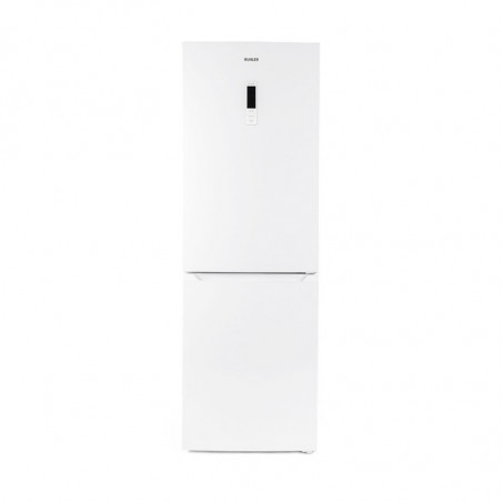 Хладилник с фризер Muhler NFC185WE, 323 л, Клас Е, No Frost, Реверсивна врата, Дисплей, R600a, Бял