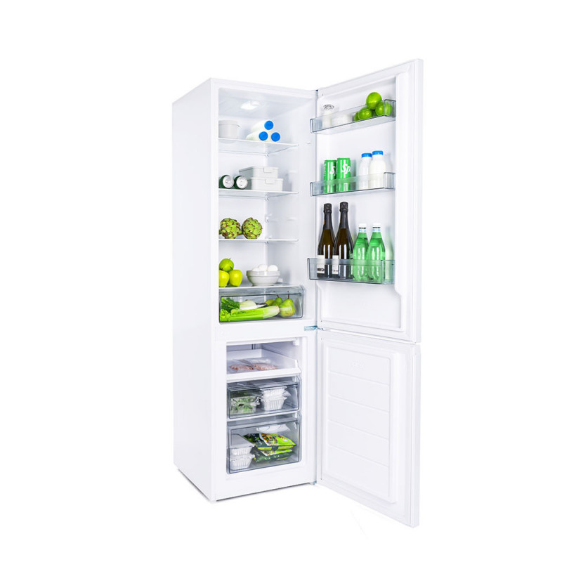 Хладилник с фризер Muhler SC180WE, 262 л, Клас Е, No Frost, Реверсивна врата, R600a, Бял